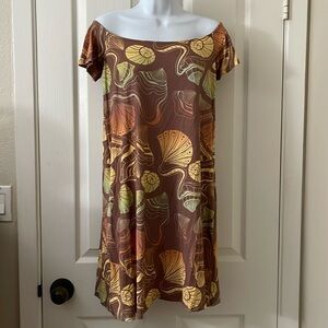 Fighting Eel Brown and Yellow Dress